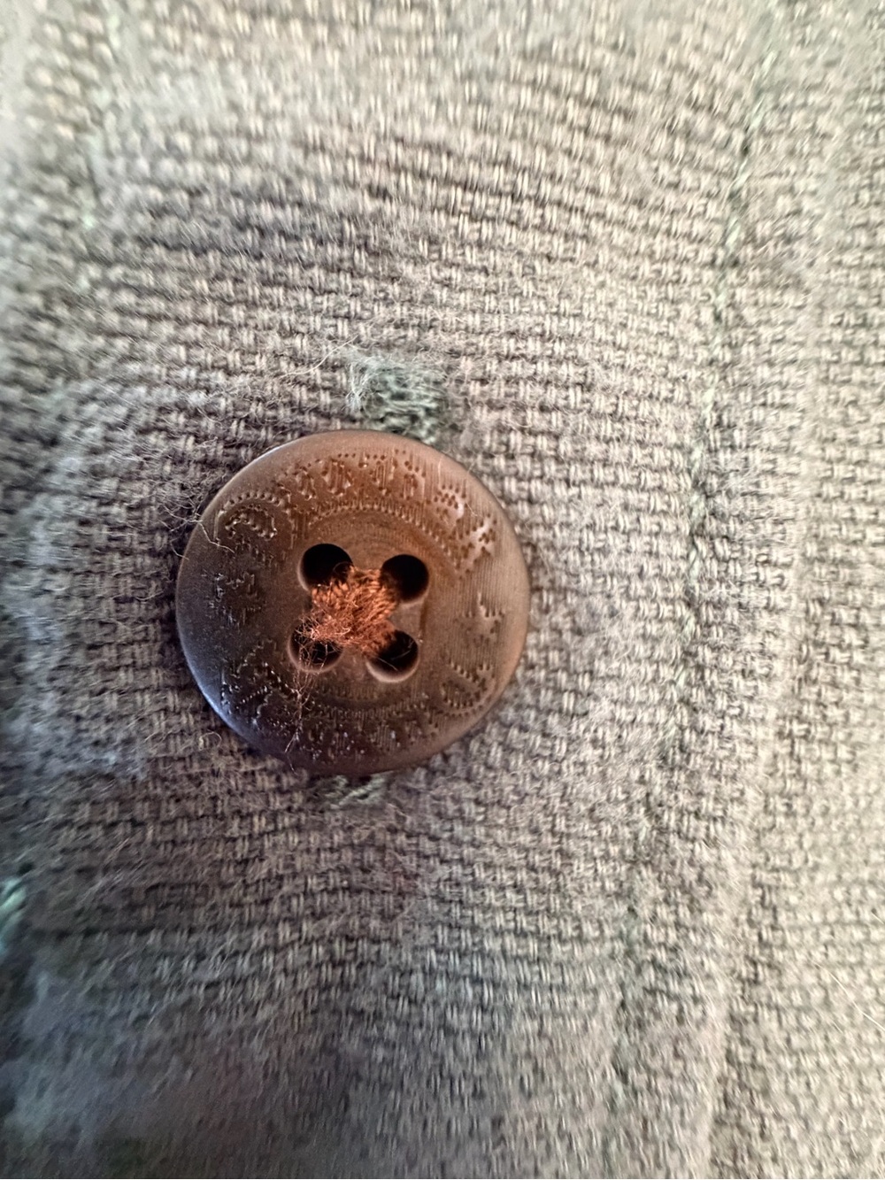 Vintage 80s Duxbak Heavyweight Cotton Chamois Utility Hunting EUC Sage Green L - Picture 5 of 11